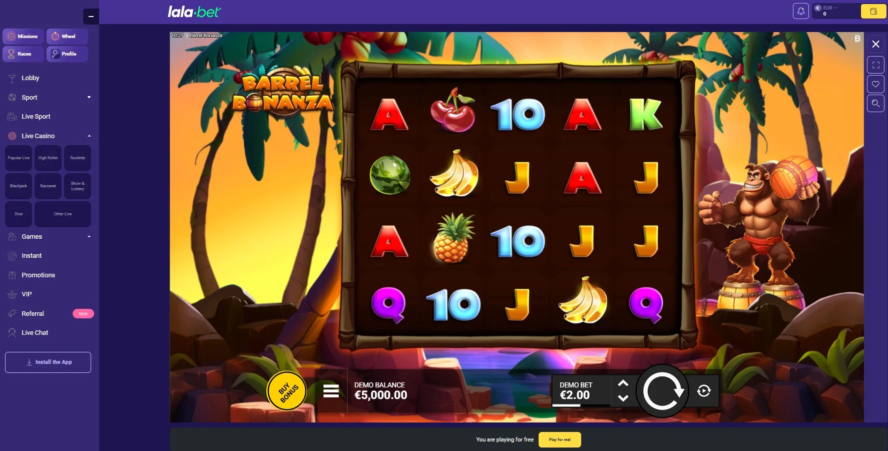 Lalabet minispellen icoon – Plinko, Mines, Crash en snelle minigames casino Nederland