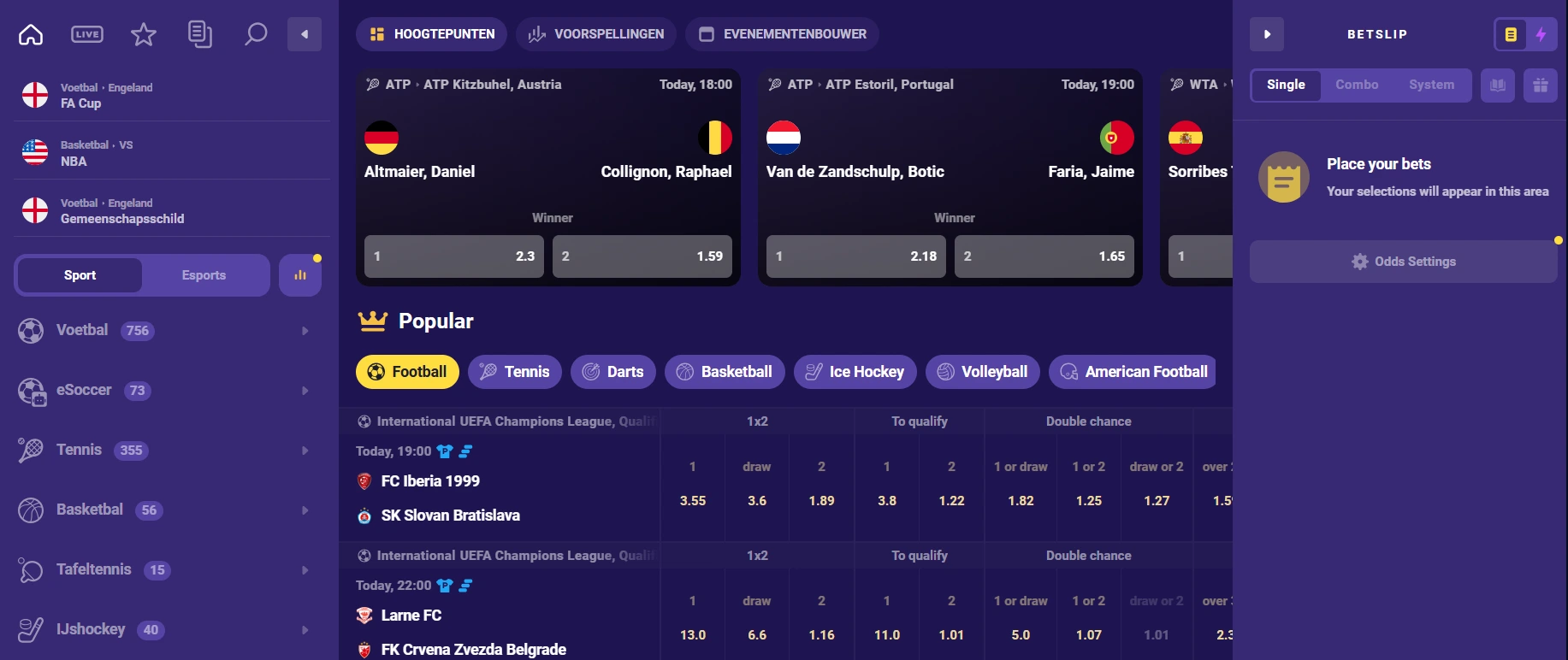LalaBet Casino Sport en live sport